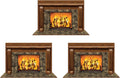 Beistle Fireplace Insta-Views – 3-Pack Wall Scenes with Realistic Burning Fire Image Printed on Thin Clear Plastic, Cozy Hearth Look for Christmas Holiday or Winter Parties, 3' 2" x 5' 2"