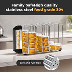 Cocktail Capsules Holder for Refrigerator,Storage for Bartesian Cocktail Capsule in Refrigerator , Hold Up to 30 Capsule Pods, 304 Stainless Steel