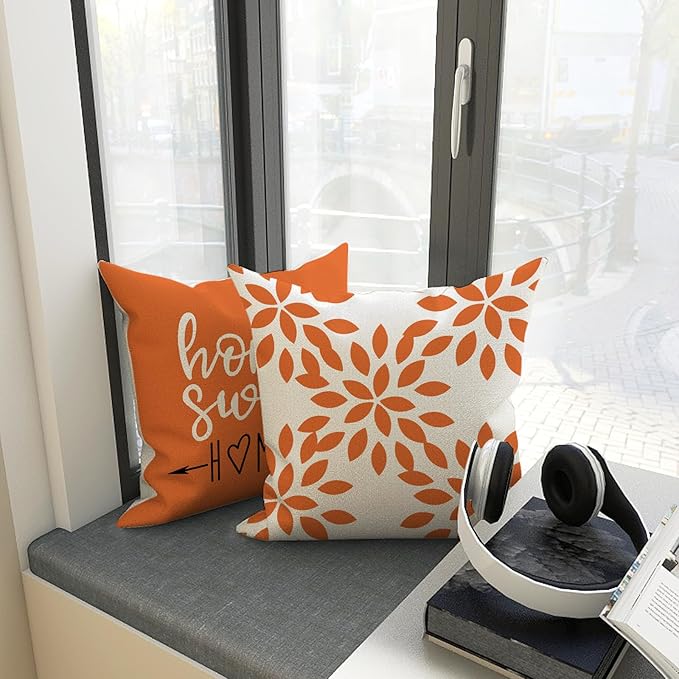 YCOLL Fall Pillow Covers 22x22 Set of 4, Modern Sofa Throw Pillow Cover - Image 4