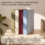Document Organizer Binder for Important Papers & Passports, Olive