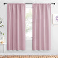 NICETOWN Blackout Curtains for Living Curtains, Baby Pink, 2 Panels, 42 by 72 by NICETOWN