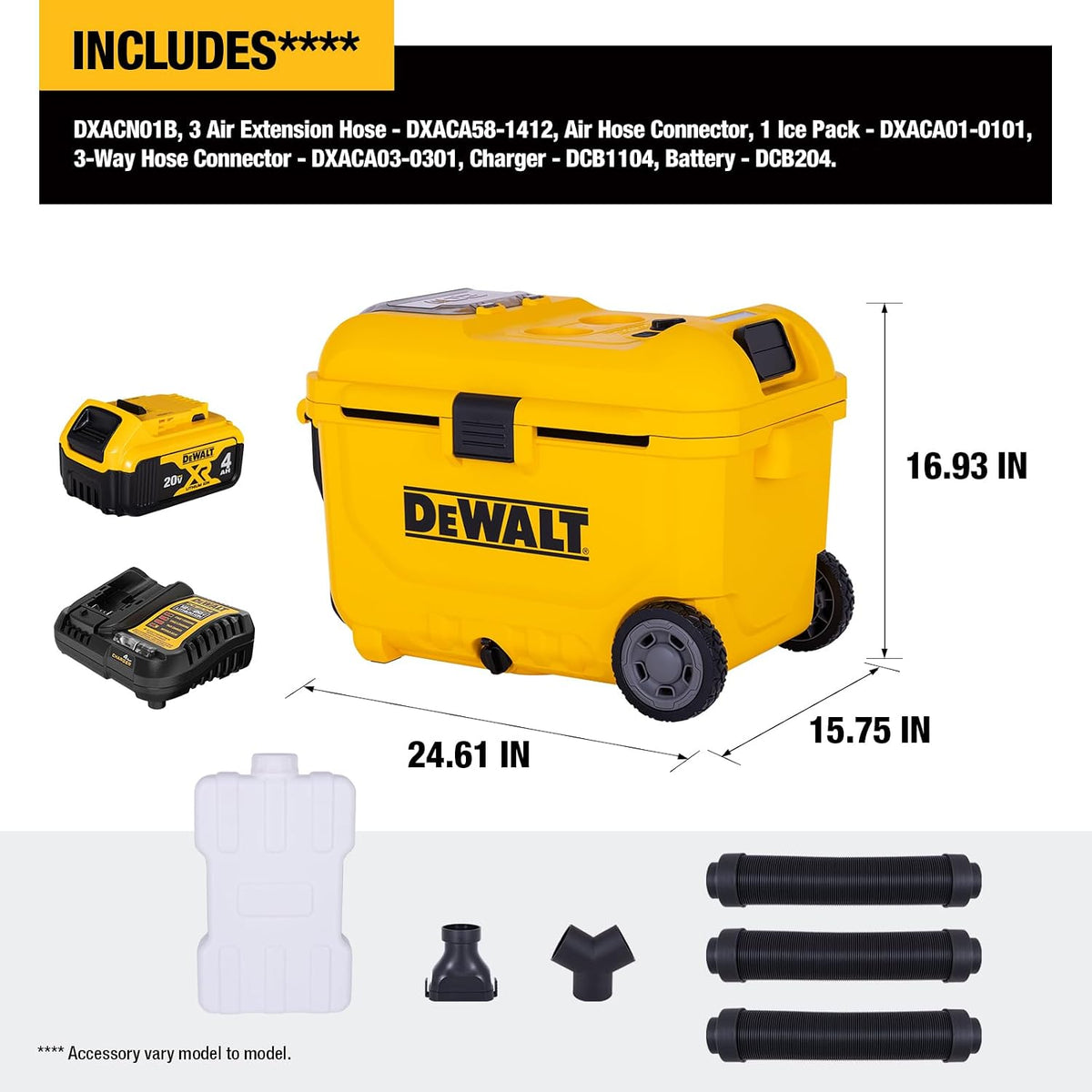 DEWALT Evaporative Air Cooler with Battery & Charger, DXACN01A