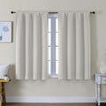 Simplebrand Ava Natural Short Blackout Curtains by Simplebrand
