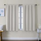 Simplebrand Ava Natural Short Blackout Curtains by Simplebrand