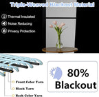 Simplebrand Ava Grey Blackout Curtains - Image 2