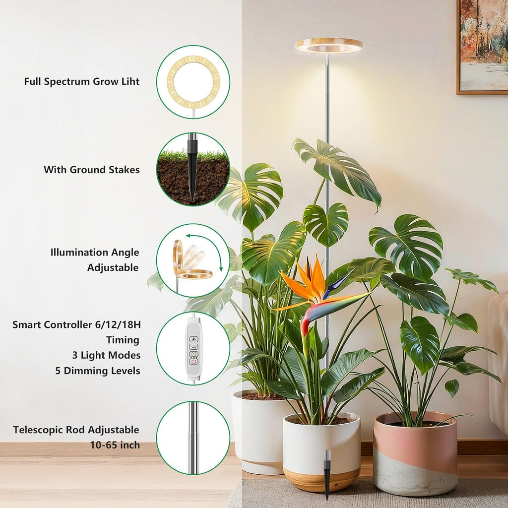 Full Spectrum Grow Lights for Indoor Plants&Home Décor.
