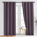 NICETOWN Plum Curtains for Living Room 84 inches Long by NICETOWN