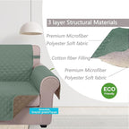 U-NICE HOME Large Sofa Cover Reversible Couch Cover - Image 4