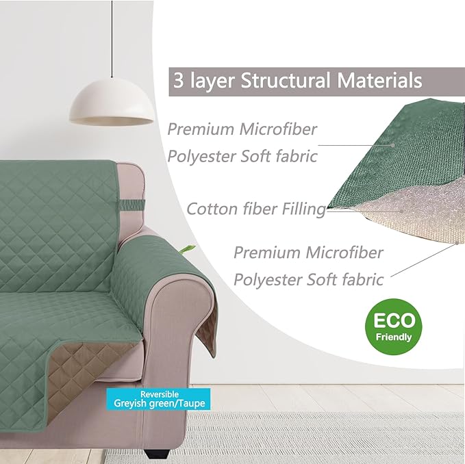 U-NICE HOME 4 Seater Sofa Cover 91 Inch Large Couch Covers - Image 4