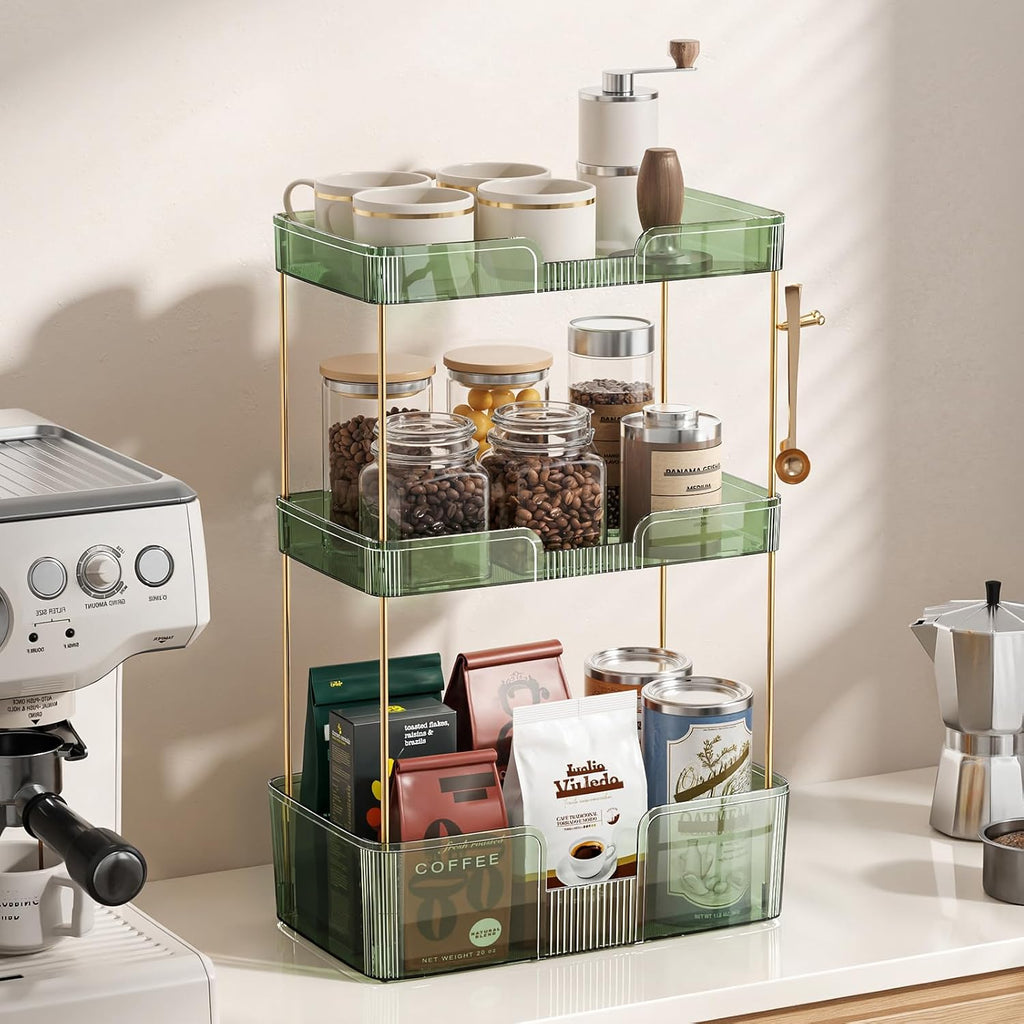 Bathroom Counter Organizer Makeup Organizer Countertop with Brush Holder