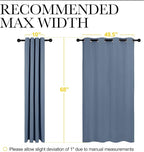 NICETOWN Blackout Curtains for Kitchen Window, Sound & Heat & Cold Reducing - Image 6