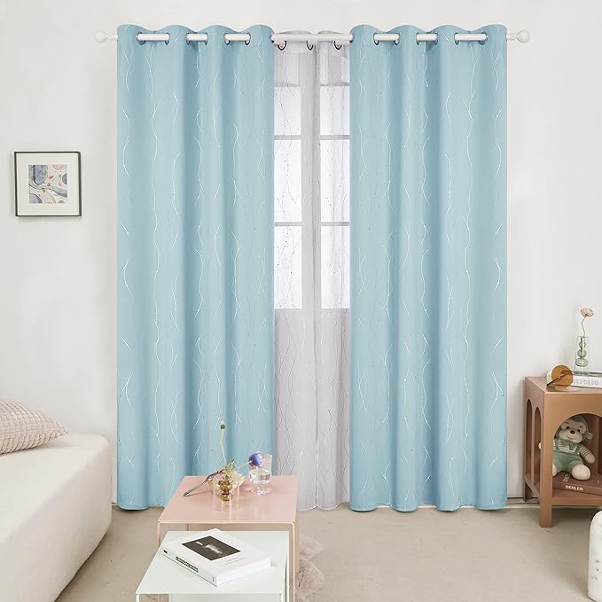 Deconovo Blackout Curtains, Thermal Insulated Soundproof Grommet Drapes - Image 2