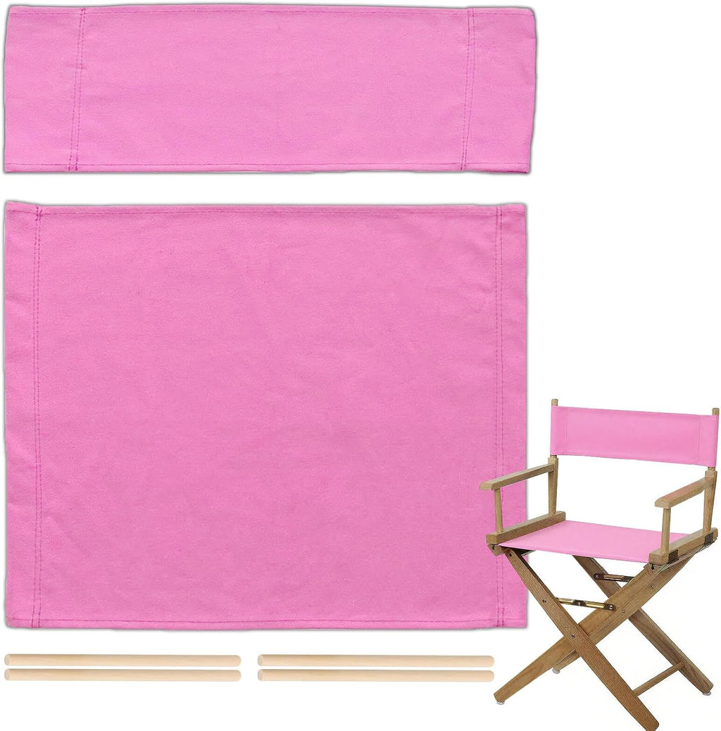STAY GENT 2 Set Replacement Cover Canvas for Directors Chair, 20cm X 52cm + 52cm X 41cm, Grey