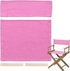 STAY GENT 2 Set Replacement Cover Canvas for Directors Chair, 20cm X 52cm + 52cm X 41cm, Grey