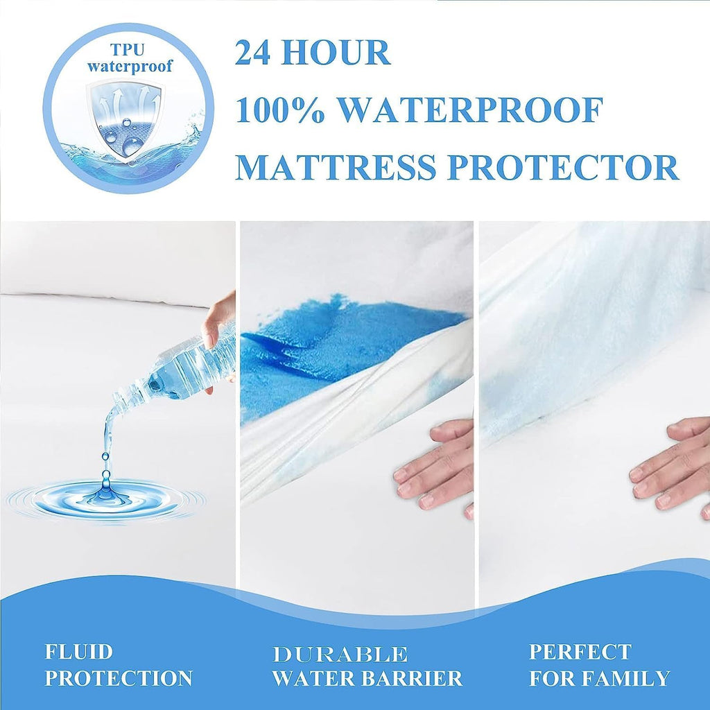 Softhour 2-Pack Twin XL Mattress Protector, Waterproof Mattress Protector