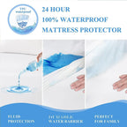 Softhour 2-Pack Twin XL Mattress Protector, Waterproof Mattress Protector