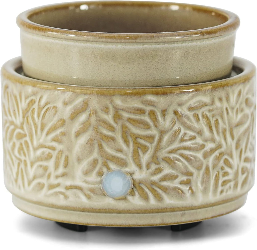 Ceramic Wax Melt Warmer for Scented Wax Electric Wax Burner-White