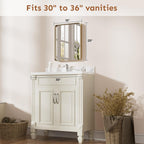 Kosmonia 20x16 Inch Bathroom Vanity Mirror Brushed Champagne Gold