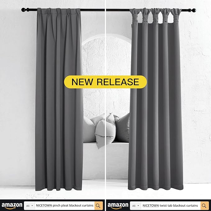 NICETOWN 95 inch Blackout Curtains - Image 6