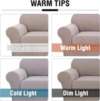H.VERSAILTEX 4 Piece Stretch Sofa Covers - Image 3