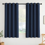 NICETOWN Room Darkening Draperies Curtains Panels, 2 Panels Navy Blue W52 x L63 by NICETOWN