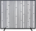 Pilgrim Home & Hearth 18312 Arden Summer Fireplace Screen - No Mesh, Matte Black