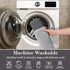 RESARE Waffle Bathroom Runner Rugs, Super Absorbent Bath Mat Non Slip Washable - Image 6
