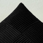MIULEE Black Decorative Lumbar Throw Pillow Covers 12x24 Inch - Image 2