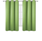 LEMOMO Light Green Bedroom Blackout Curtains - Image 2