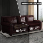 Leather Look Couch Cushion Covers Sofa Seat Slipcovers Sets Couches Furniture - Image 7