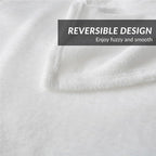 Bedsure GentleSoft Fleece Blankets King Size White - Image 5