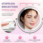 9" Makeup Mirror, 1X/20X Rechargeable Mirror with Lights