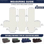 TAOCOCO 100% Waterproof Recliner Sofa Cover, Non Slip Split Couch Covers - Image 2