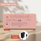 Peakeep Digital Alarm Clock for Bedroom Bedside, Large Display 5 Dimmers