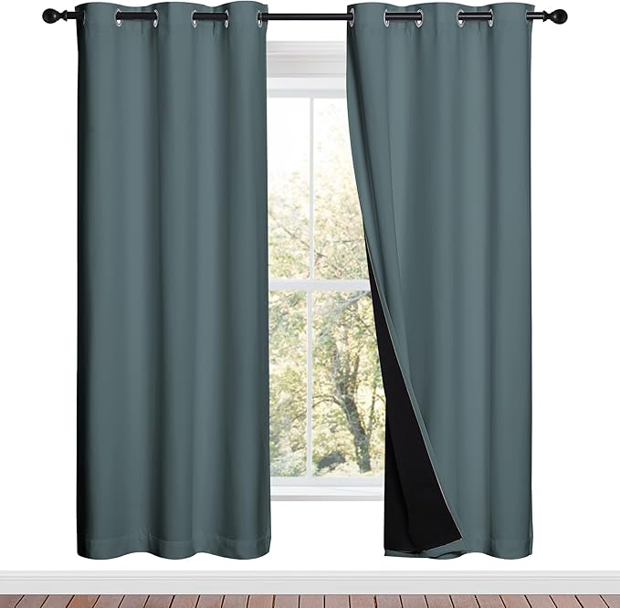 NICETOWN Full Shade Curtain Panels, Pair of Thermal Insulated & Energy by NICETOWN