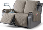 TAOCOCO 100% Waterproof Oversized Loveseat Recliner Cover, Non Slip Split Couch by TAOCOCO