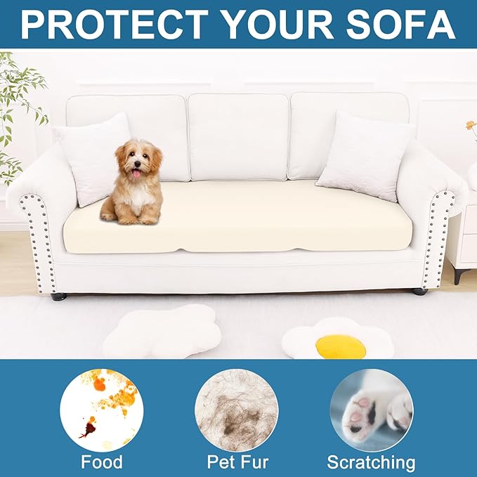 Smiry Printed Couch Cushion Covers, Stretch Soft Couch Covers - Image 7