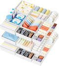 DIMJ Drawer Organizer Clothes Storage - 18 Pack Baby Dresser Organizer for Nursery, Foldable Closet Drawer Organizer Bins for Bedroom Organization, Fabric Storage Dividers for Socks, Underwears, White
