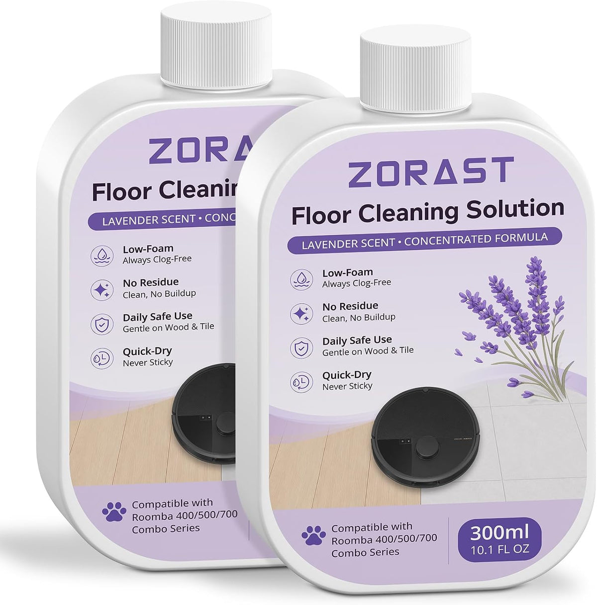 82 FL OZ Lavender Floor Cleaning Solution Compatible with iRobot Roomba