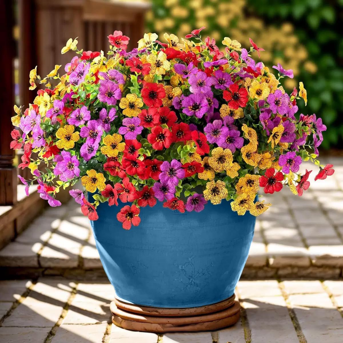 Artificial Flowers Fake Plants for Outdoors Summer Decoration