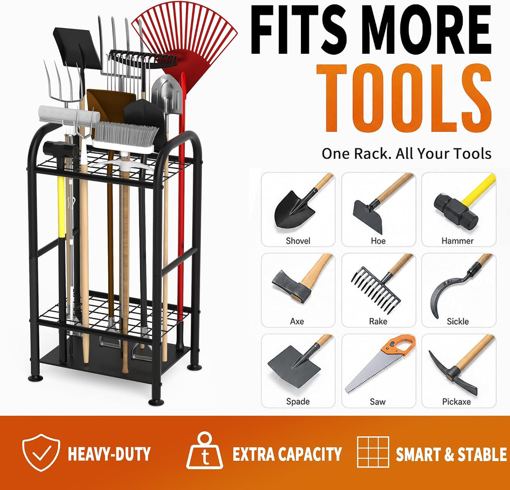 Garden Tool Organizer, Yard Tool Tower Rack