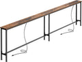 SUPERJARE 102 Inch Sofa Table with 2 Power Outlets and USB-C Ports