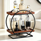 2-Tier Bathroom Counter Organizer, Wooden Perfume Organizer Dresser