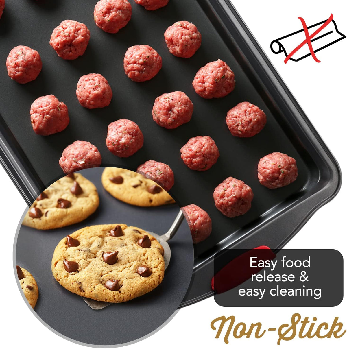 Eatex Baking Sheet Set, 39 Piece Baking Pans Set, Cookie Sheets for Baking