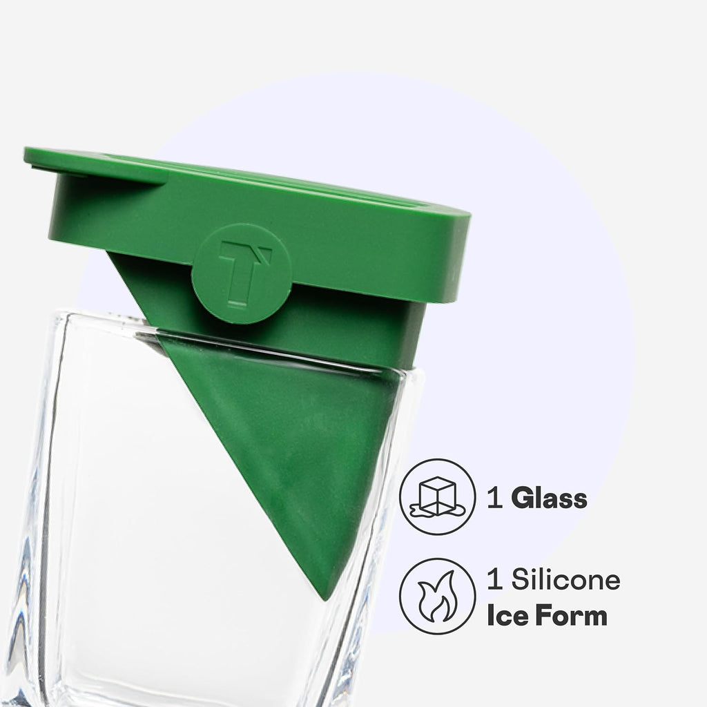Corkcicle Premium Old Fashioned Glass 9 oz with Silicone Ice Mold