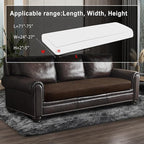 Leather Look Couch Cushion Covers Sofa Seat Slipcovers Sets Couches Furniture - Image 3