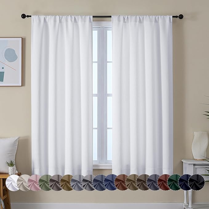 Simplebrand Ava Pure White Curtains by Simplebrand