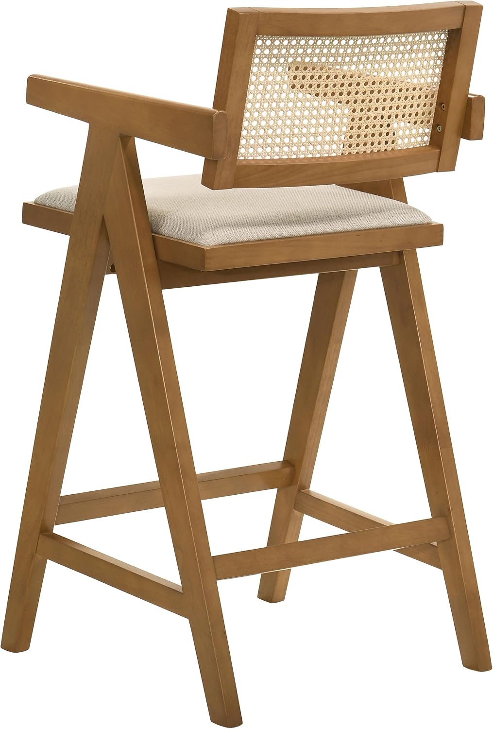Coaster Kane Dining Room Upholstered Bar Chair Set of 2 Light Walnut 182677