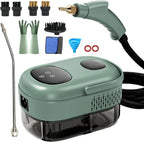 Steam Cleaner, Portable Pressurized Steamer for Cleaning with 14pcs Accessories, 6-Level Adjustable,15s Heat-Up, Handheld Steam Cleaner for Home, Tile, Dirt, Grout, Grease, Car Detailing (03-White)