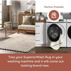 nuLOOM 7'6' x 9'6' Cozy Plush Area Rug, Machine Washable, Soft Fluffy Shag - Image 3